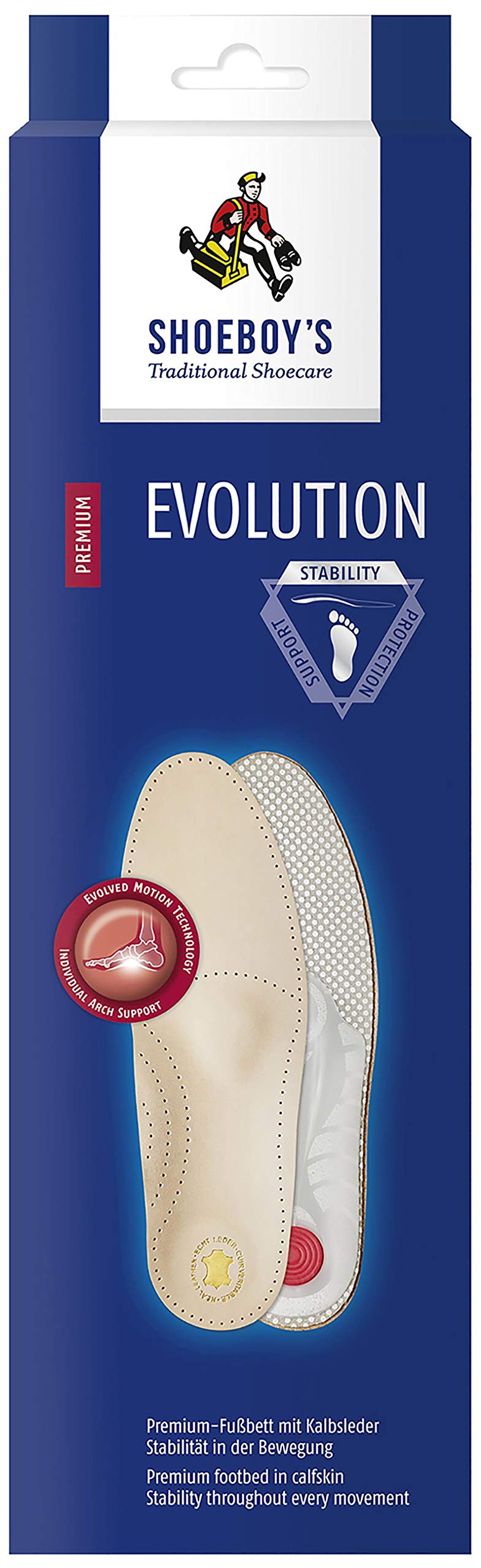 Shoeboys Evolution Premium-Fußbett Größe 42 EU Beige (Beige)