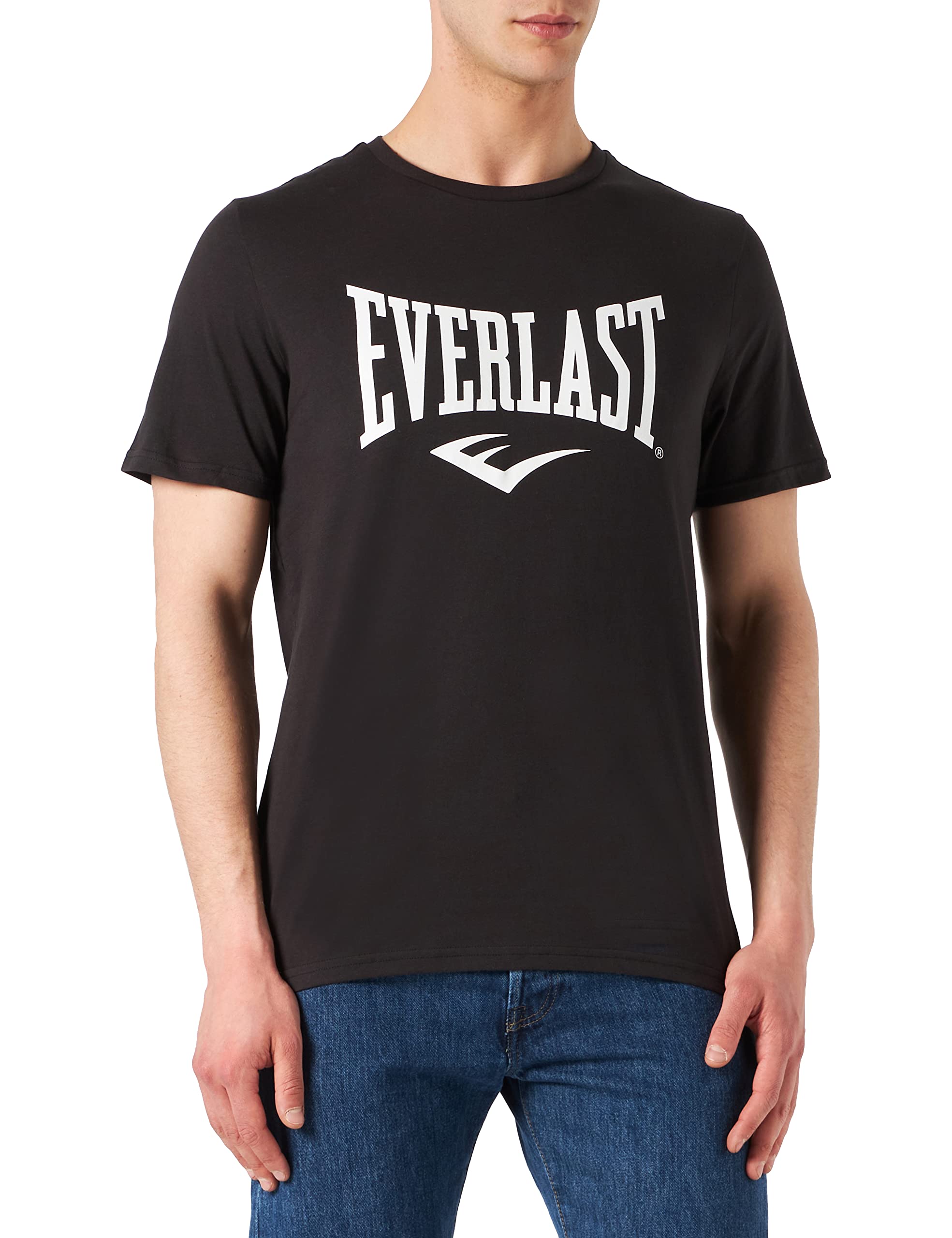 Everlast Herren T-Shirt Russel Sport Tshirt, Schwarz, S