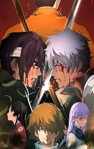 HfmQuisutron Jigsaw Puzzle 1000 Teile Klassische Anime Gintama Poster Buntes Geschicklichkeitsspiel Für Die Ganze Familie Erwachsene Xy184Tk