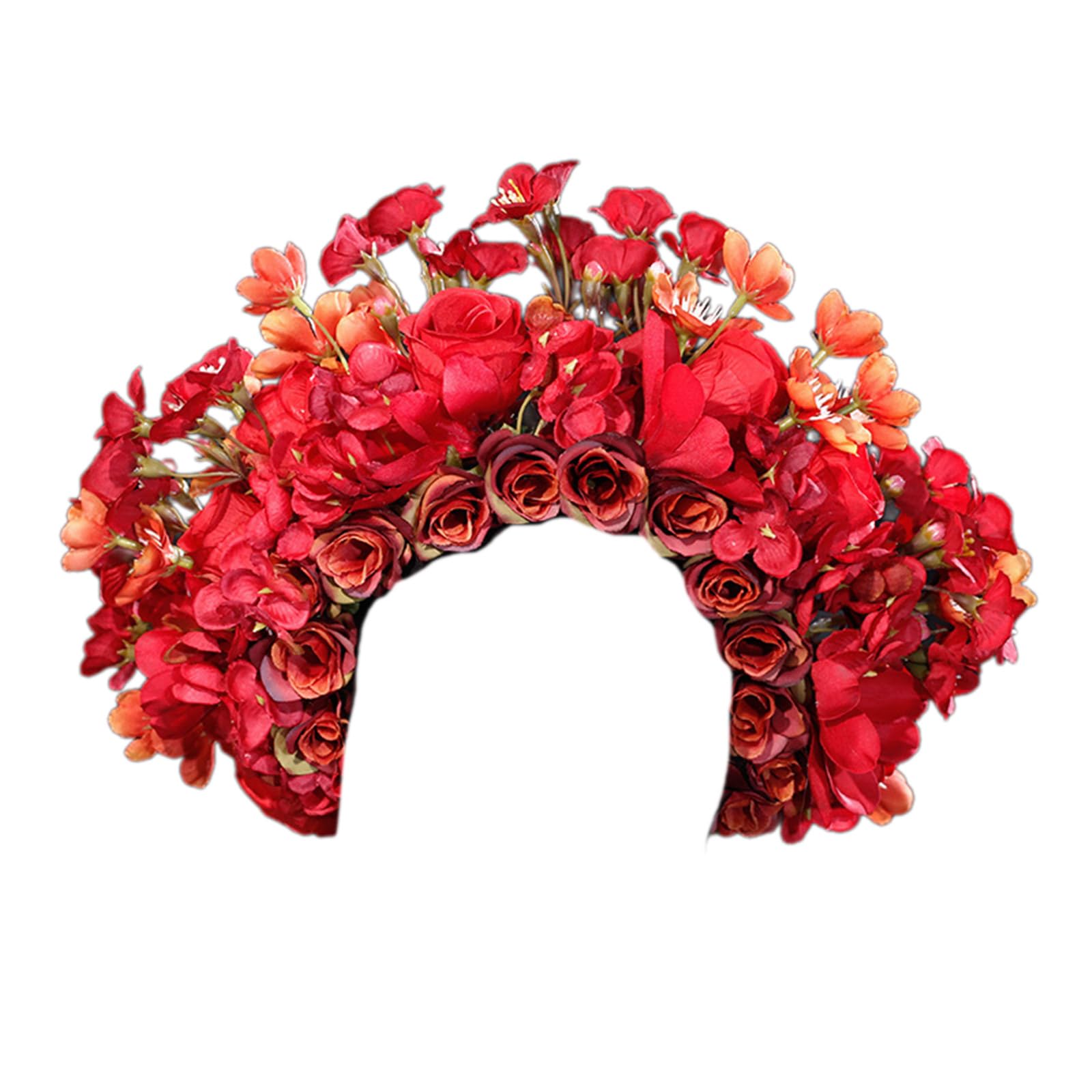 Haarschmuck mit chinesischer Blume, eleganter Damen-Kopfschmuck, schönes Blumenhaarband, für Hochzeit, Festivals, tägliches Stirnband