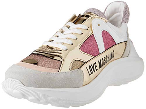 Love Moschino Damen Ss21 Sneaker, Rosa, 36 EU