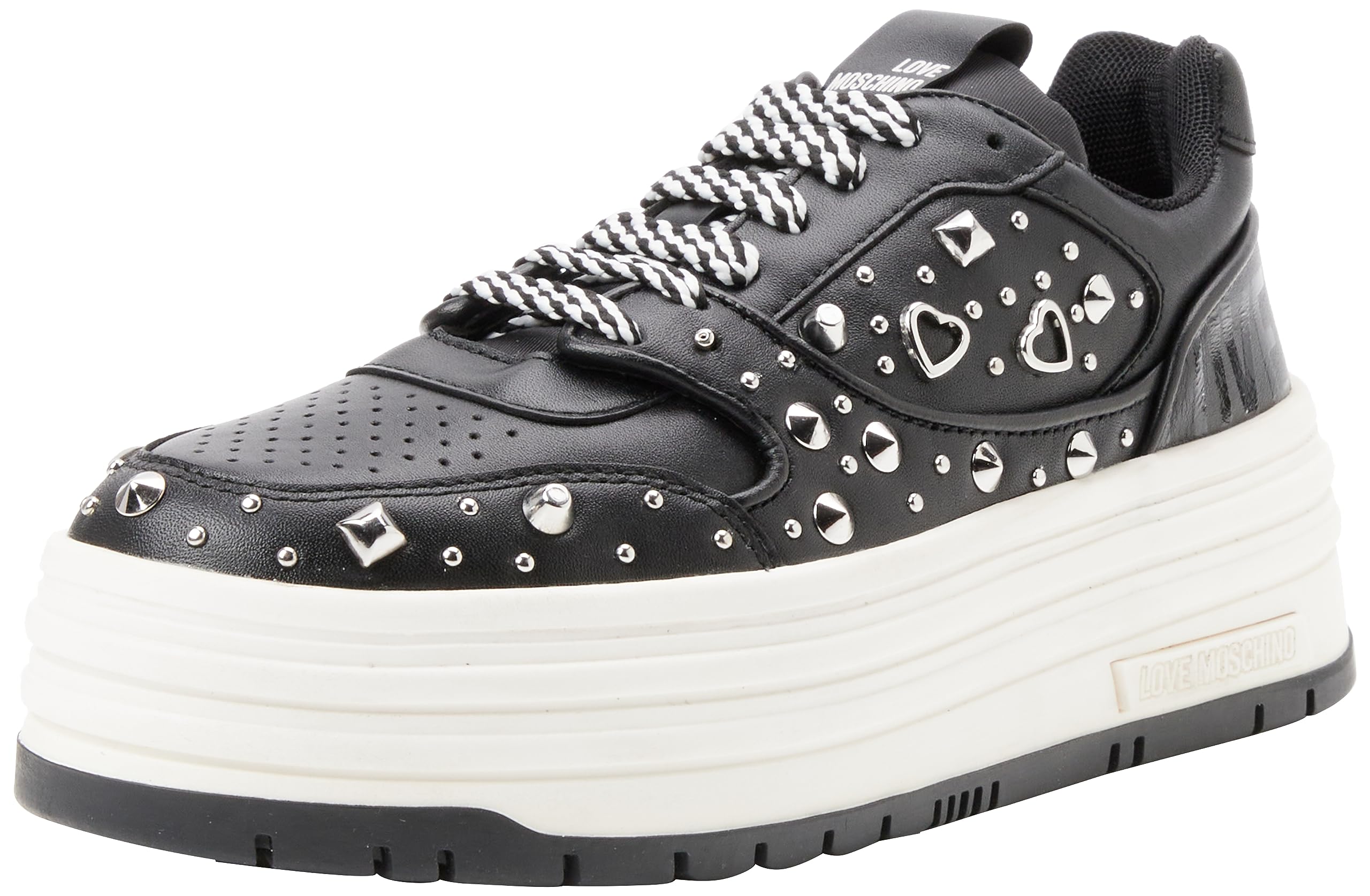 Love Moschino Damen Sneaker, Nero, 41 EU