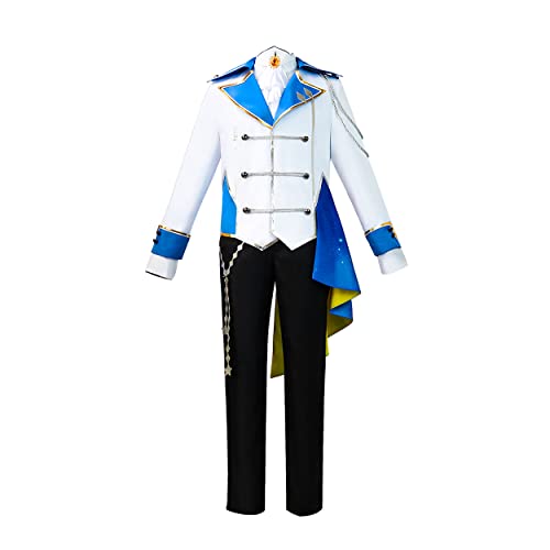 MAVNES Tenma Tsukasa Cosplay Kostüm Schule Uniform Volles Sets Mit Accessoires Halloween,Blue-L