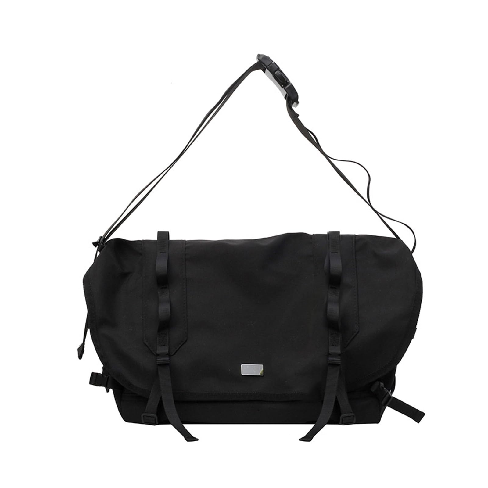 Unisex Schultertasche Mit Hoher Kapazität Für Outdoor Aktivitäten Und Stilvolle Streetwear Sport Schwarze Umhängetasche Mit Reißverschluss