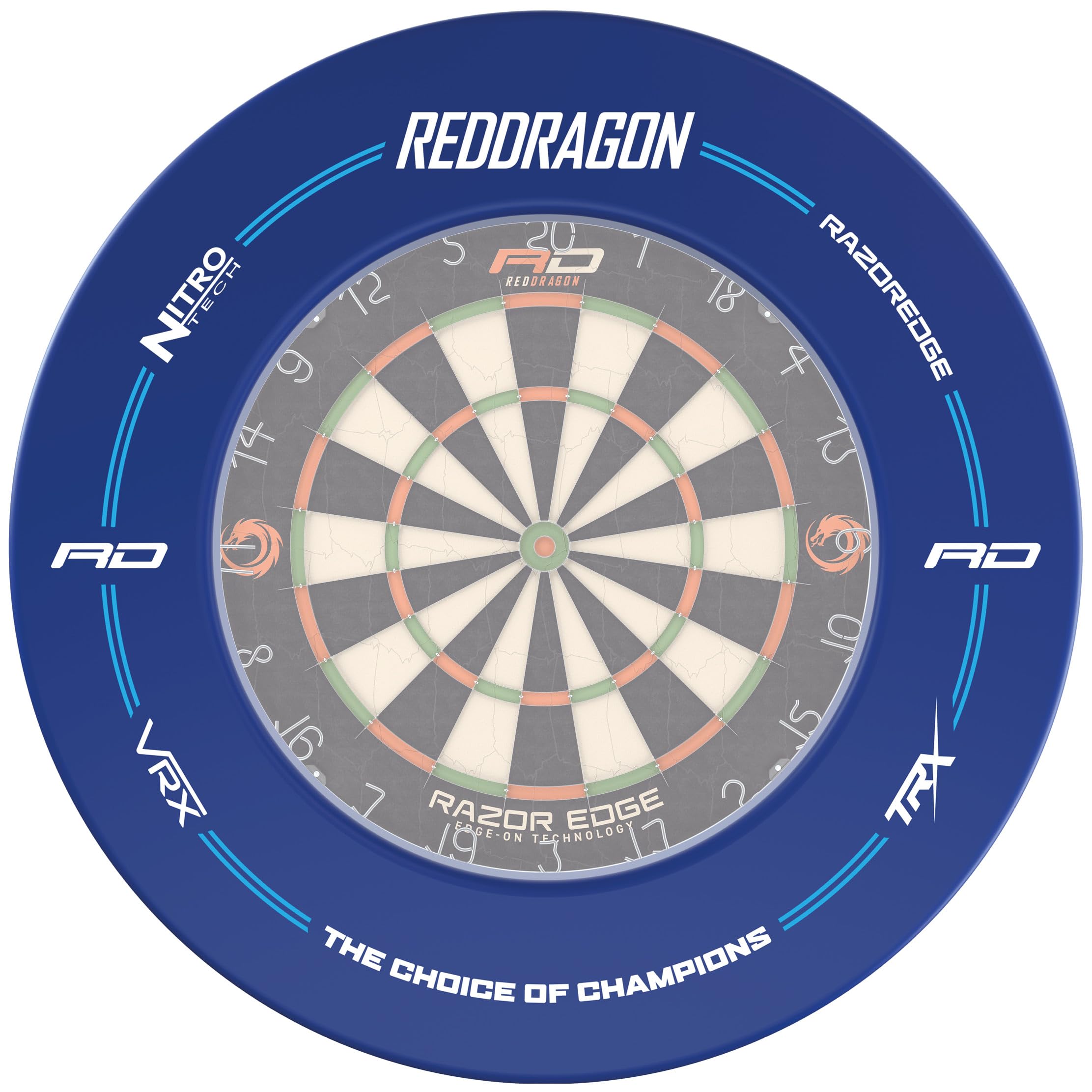 RED DRAGON Branded Blue Dartboard Surround