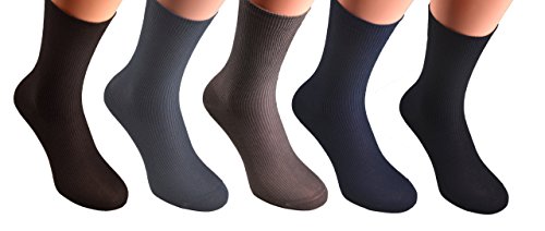 20 Paar Gr. 35/38 Damen Herren Socken ohne einschneidenden Gummi braune graue anthrazitfarbene Baumwolle 100 100% billige günstige günstig preiswert preiswerte Größe 35/38 39/42 43/46 47/50 günstige