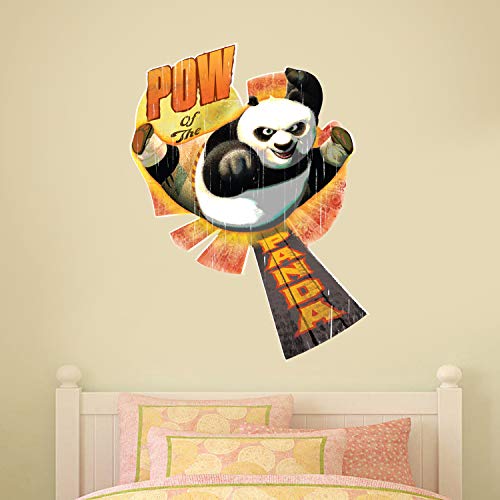 Wandtattoo Kung Fu Panda Pow of the Panda Vinyl Kunst Wandbild Aufkleber Kinder (90 cm)