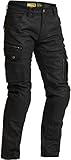 Lindstrands Luvos Cargo Motorrad Textilhose, schwarz, 52