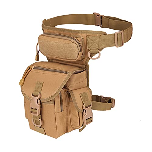 Leg Bag Motorrad Motorrad Oberschenkeltasche Outdoor-Sport-Reittasche, Sport-Hüfttasche, wasserdichte Oberschenkeltasche, multifunktional(Khaki)