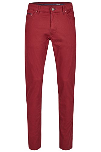 hattric Herren Hose Hunter Straight Jeans, Rot (Rot 50), W31