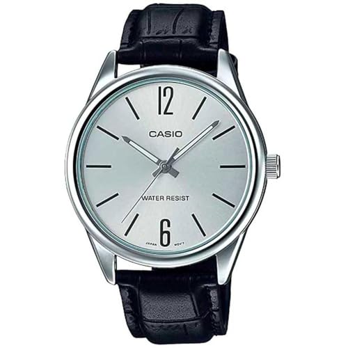 Casio Men's MTPV005L-7B Silver Leather Japanese Quartz Fashion Watch