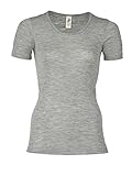 Engel Damen Kurzarm Unterhemd,Grey Melange,EU 34/36