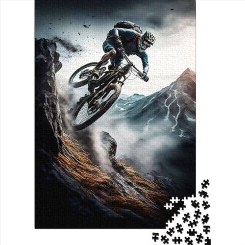 Mountainbike für Erwachsene 1000 Teile Puzzle Geschenke 1000 Teile Puzzle für Erwachsene Teenager Spiel Spielzeug für Erwachsene Familienpuzzle Geschenk 75x50cm