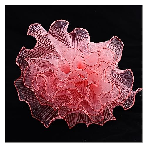 Blumen Geschenkpapier 5 Yards Wave Mesh Garn Blume Geschenkpapier DIY Kunst Hochzeit Party Valentinstag Dekor Blumenstrauß Geschenkverpackung Spitzengaze(Deep pink)