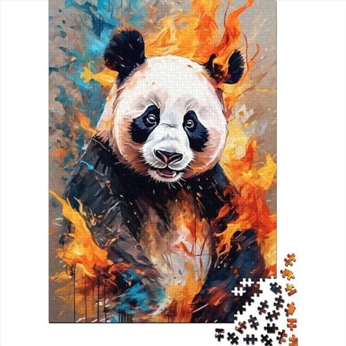 1000-teiliges Puzzle für Erwachsene Teenager, Panda-Puzzle für Erwachsene, Teenager, Lernspielzeug, Familienspiele, 75 x 50 cm