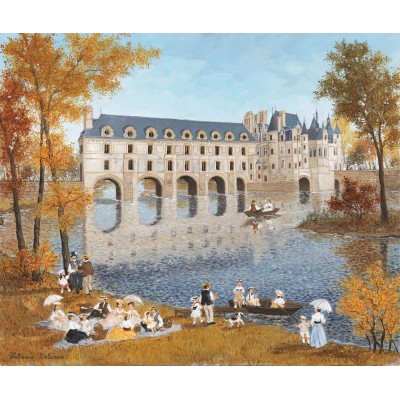 Puzzle Mich�le Wilson LE CHATEAU DE CHENONCEAU 350 Teile Puzzle Puzzle-Michele-Wilson-A1025-350