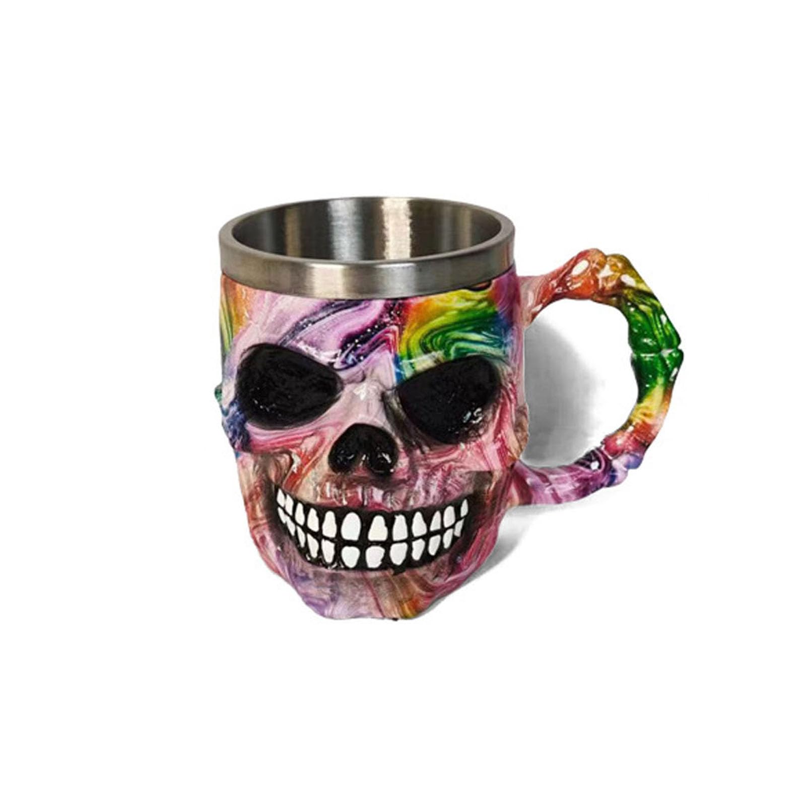 Halloween Schädel Becher Trinkbecher Skelett Harz Bier Kaffeetasse Halloween Dekoration Für Küche Trinkgeschirr Geschenk