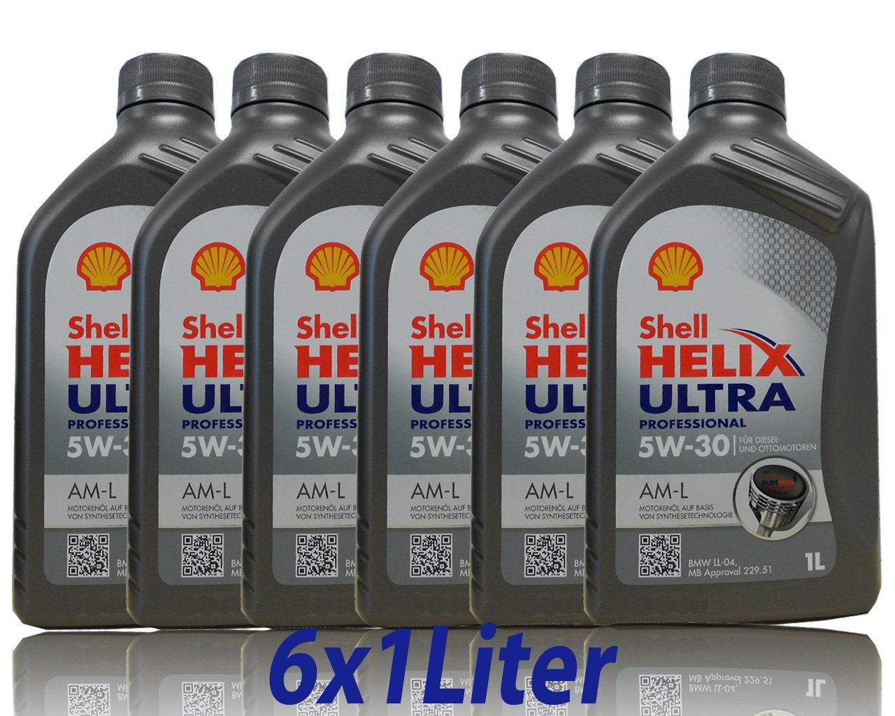 6L 6 Liter SHELL Motoröl Öl HELIX ULTRA Professional AM-L 5W30 für BMW LL-04