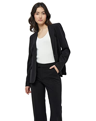 Peppercorn Diana Einreihiger Blazer | Blazer Damen In Schwarz | Frühling Blazer Damen Elegant | Größe 46