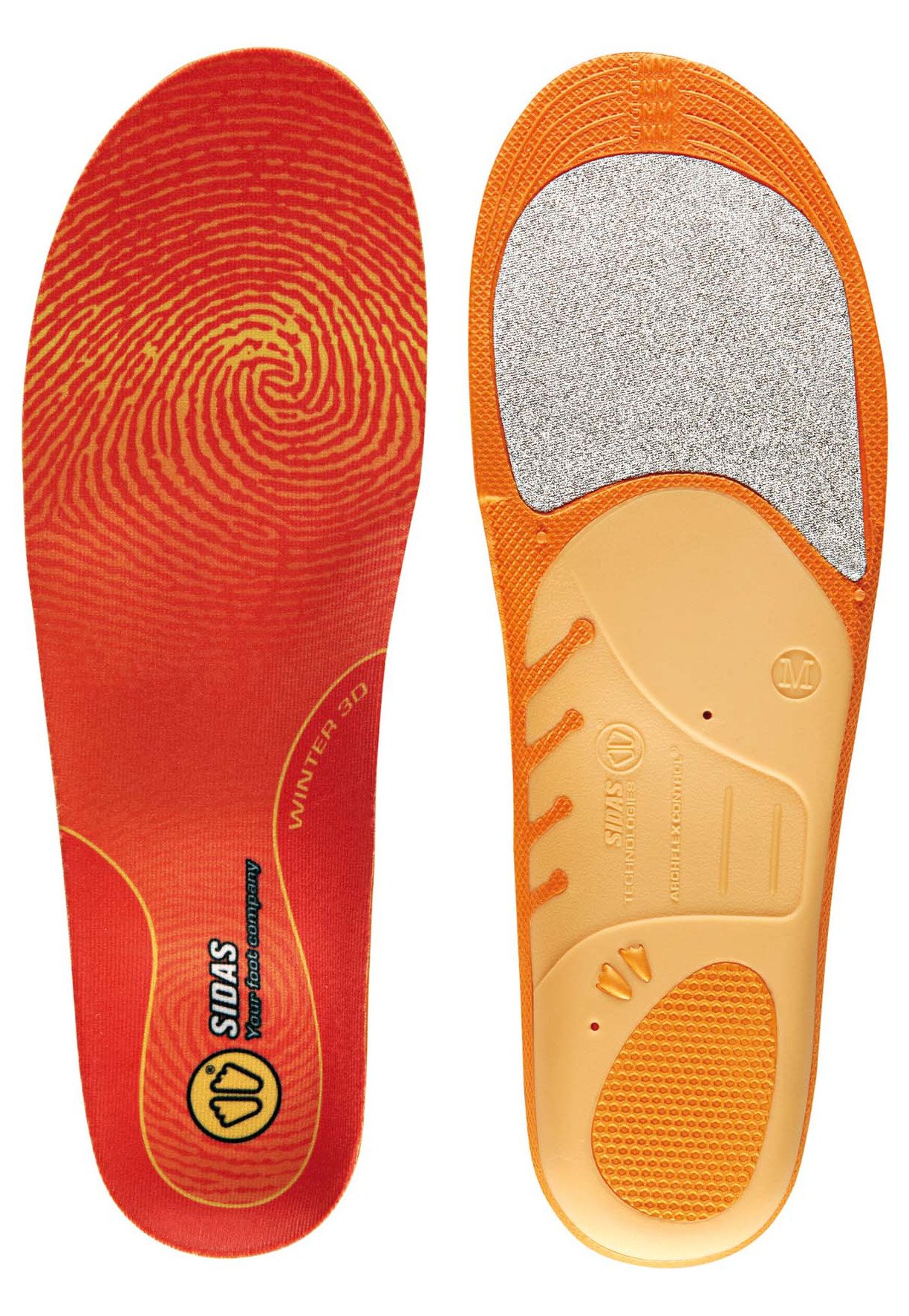 SIDAS Sohlen Winter 3D, Orange, XXL : 46-48