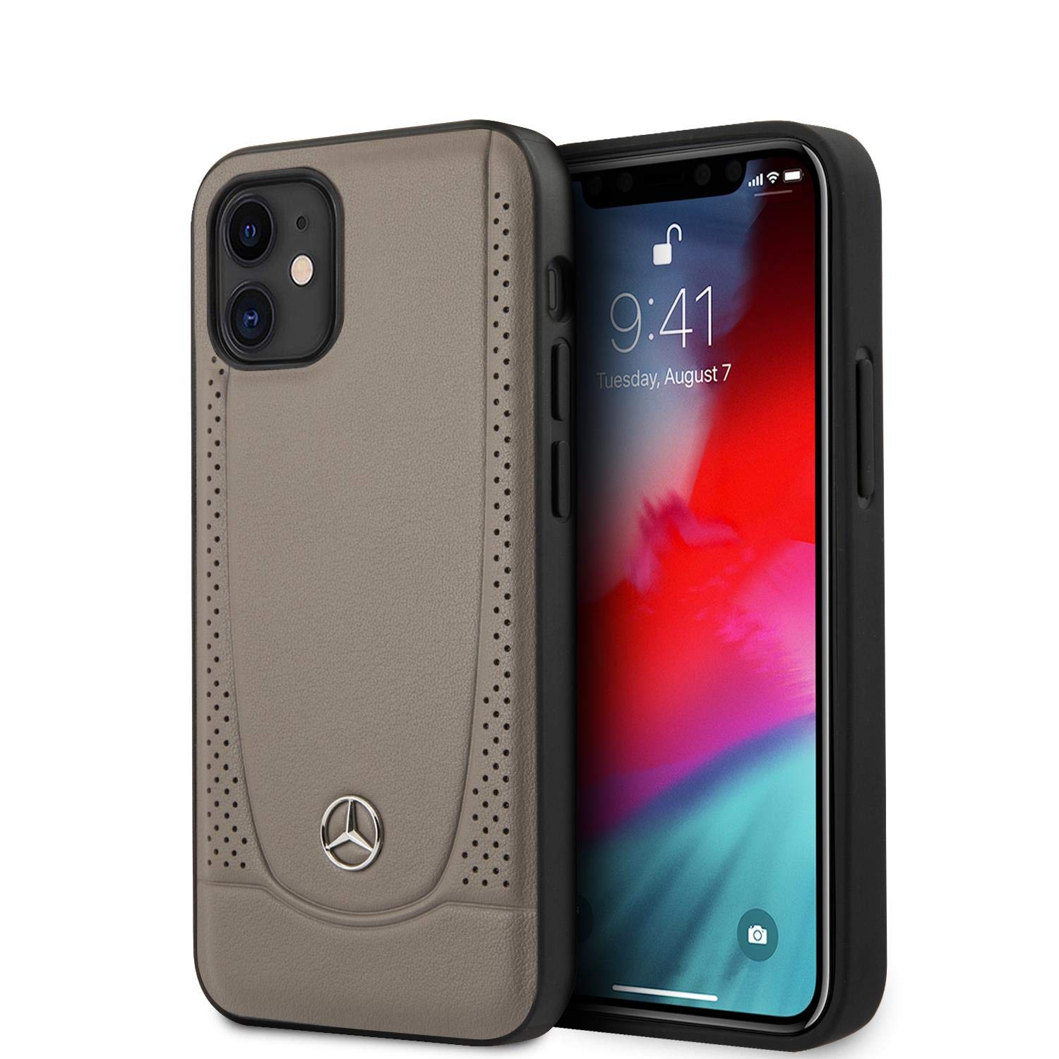 Mercedes-Benz MEHCP12SARMBR hardcase Urban Line Hülle für iPhone 12 Mini 5,4"" Braun, mehcp12srcabk