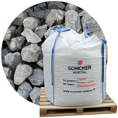 Schicker Mineral Basalt Gabionensteine anthrazit 60-120 mm 1000 kg Big Bag, Steine für Ihre Gabionen