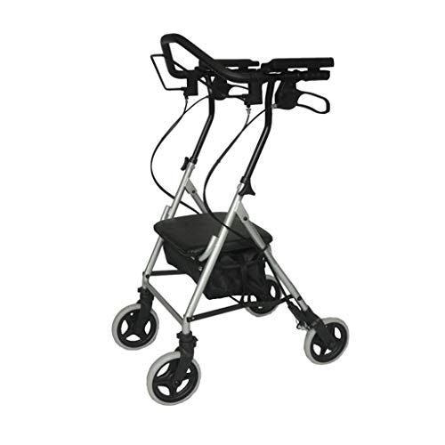 Gehgestell Rollatoren Ältere Gehhilfe Alter Mann Trolley Tragbarer Einkaufswagen Walking Cart Scooter Rutschfester Gehstock mit Krankenhaushilfen Run Forward