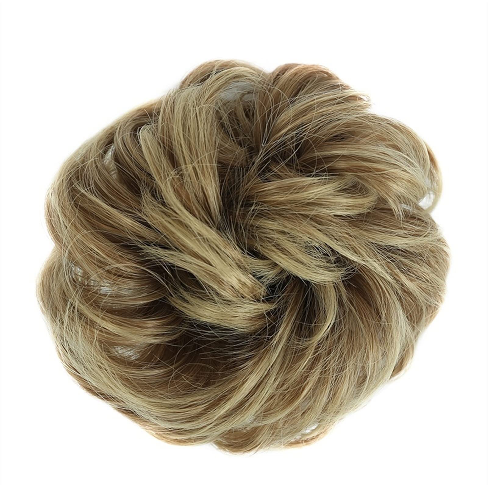 Haarteile Haarknoten Messy Bun Hair, Hochsteckfrisur Scrunchies Chignon Curly Ponytail Haarstücke Haarsprechungen mit elastischen Gummiband Synthetic Chignon Haarverlängerung for Frauen Brötchen Haare