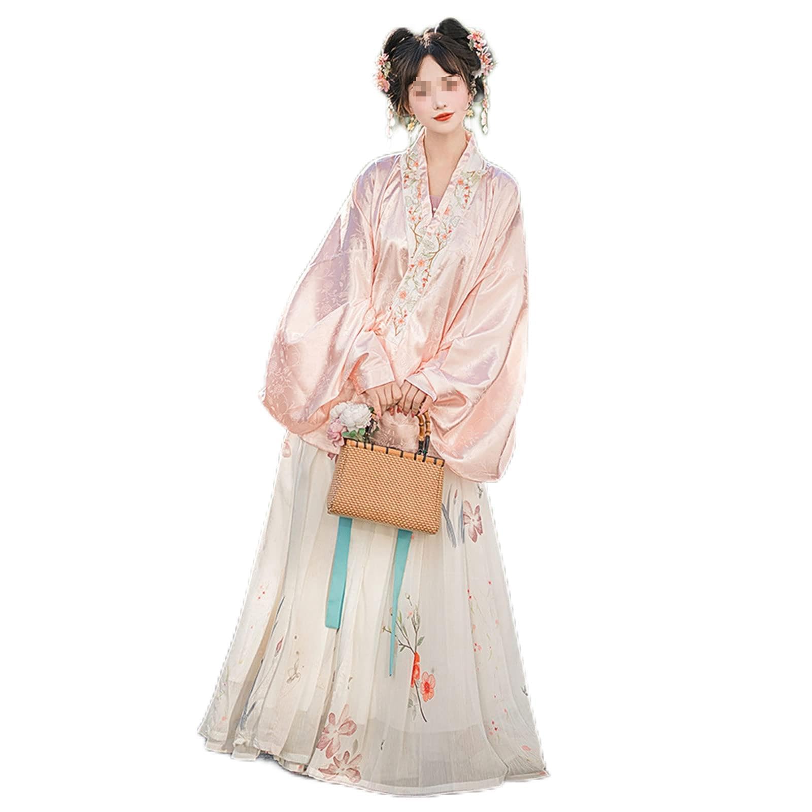 Chinesische Traditionelle Prinzessin Hanfu-Kleid Chinesische Traditionelle Alte Hanfu-Cosplay-Outfit,S=155-160cm,Pink