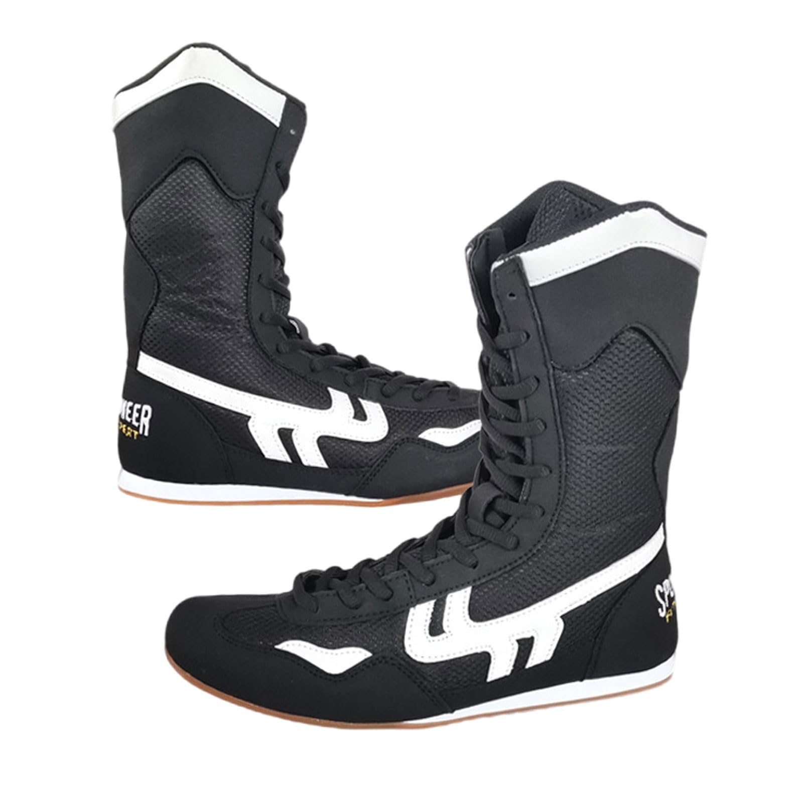 Zeihyeurus Ringerschuhe,Boxschuh,Boxstiefel,Wrestling-Stiefel,Unisex,Atmungsaktiv,rutschfest,High-Top,Bequem perfekt,für Herren und Damen,Boxen,Ringen,Kämpfen,Krafttraining