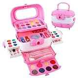 Idezek Make-up-Set für Mädchen, Kinder-Make-up-Set | 26 Stück Rollenspielspielzeug mit echtem Make-up | Lernaktivitäten im Vorschulalter, Kosmetikset für Kinder in Box, Lernspielzeug für kreatives