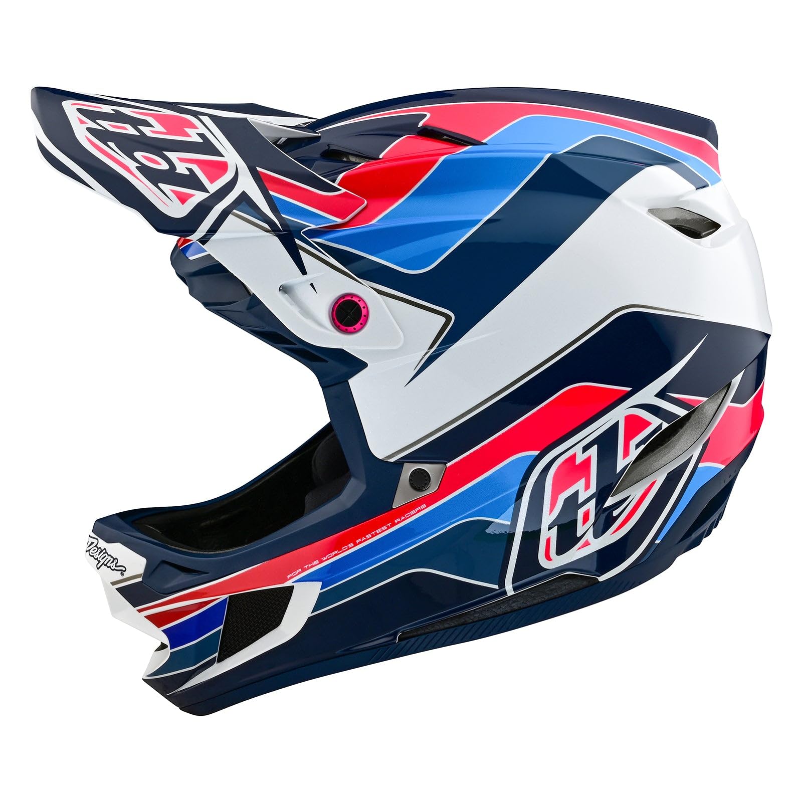 Troy Lee Designs Unisex – Erwachsene D4 Polyacrylite MTB-Helm, blau, M