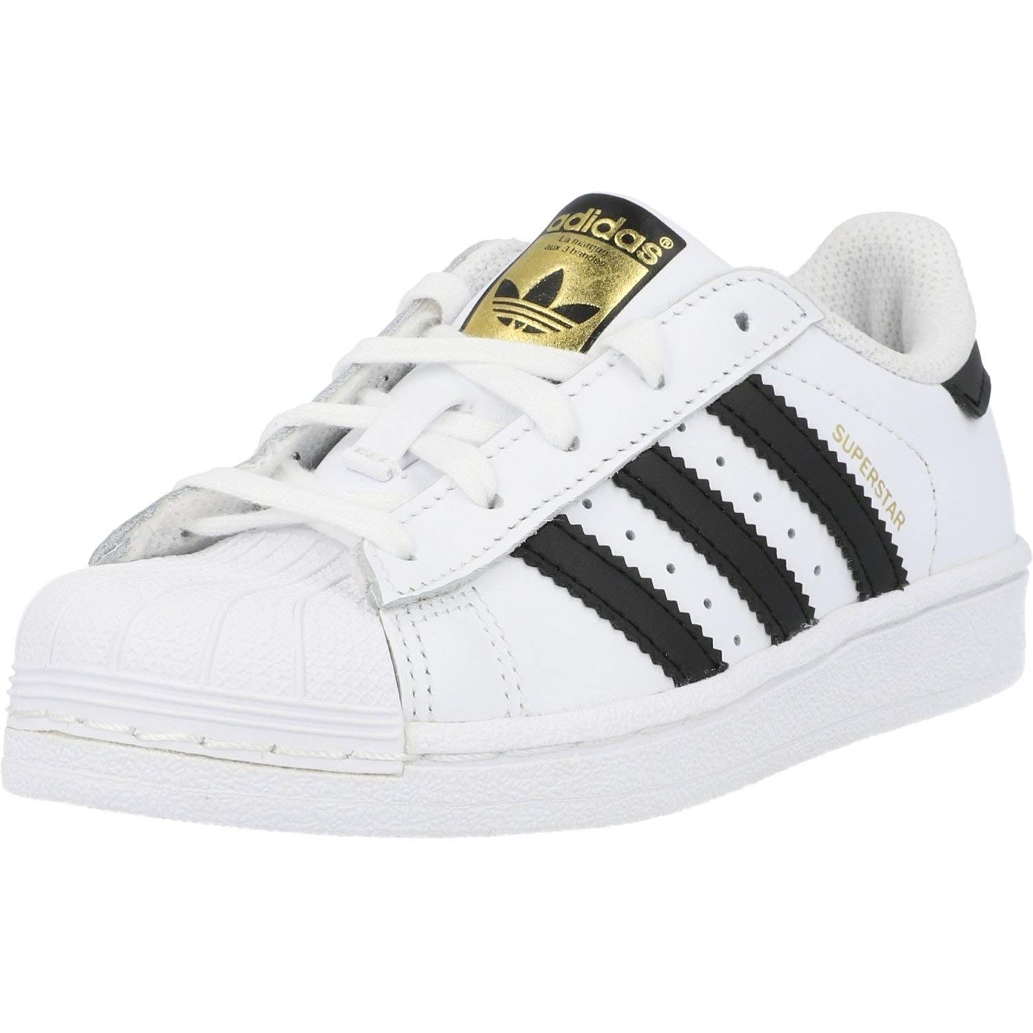 adidas Unisex-Kinder Superstar Basketballschuhe, Weiß (Cblack/Ftwwht), 29 EU