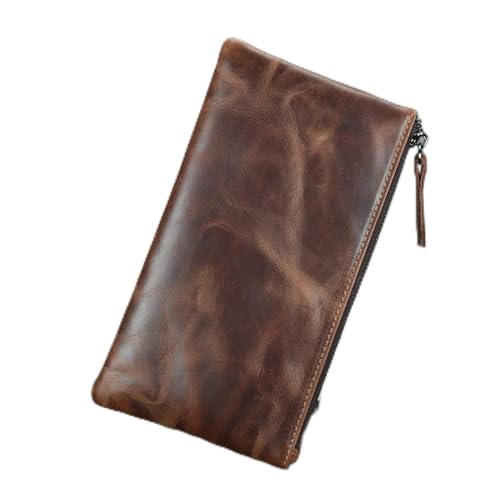 YIHANSS 1 Stück handgefertigte, lässige Herren-Geldbörse, Lange Clutch-Tasche mit großer Kapazität, schlanke Geldbörse, Kartenhalter (Farbe: G, Größe: 19 x 1 x 10 cm)