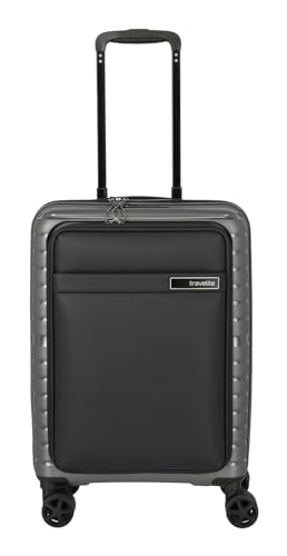 travelite TRIENT 4 W Trolley S Vortasche, Anthrazit, Unisex, Erwachsene, Anthrazit, Lässig