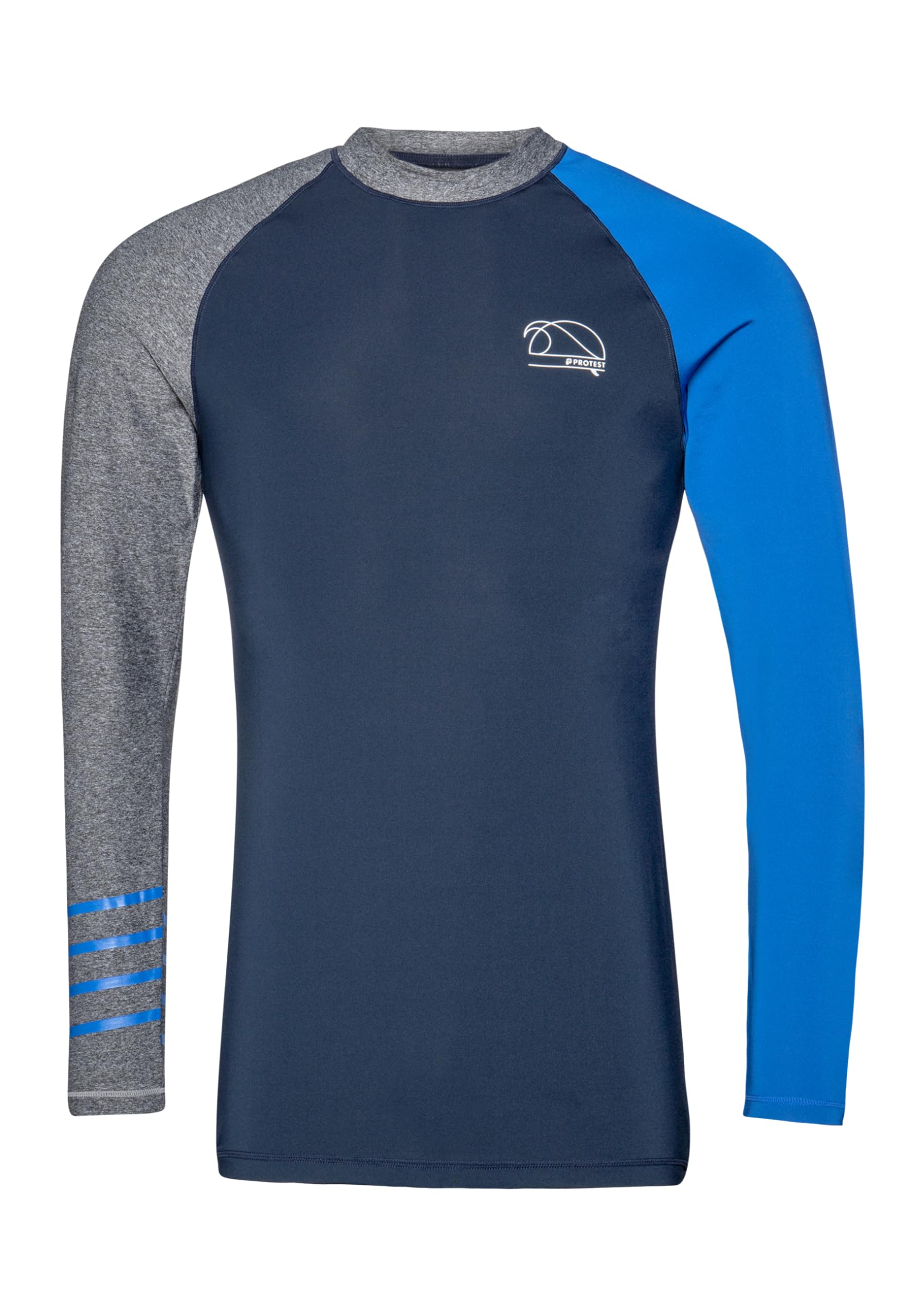 Protest Herren Radwell Rashguard, Blau (Ground Blue), XS