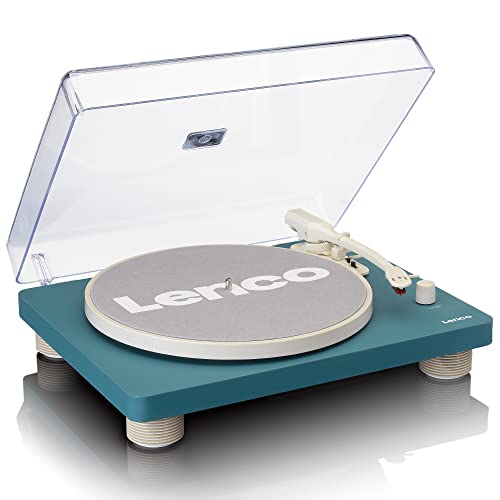 Lenco LS-50 - Plattenspieler mit Lautsprecher - USB - Riemenantrieb - Vorverstärker - 33, 45 und 78 U/min - Auto-Stopp - Vinyl zu MP3 - Türkis