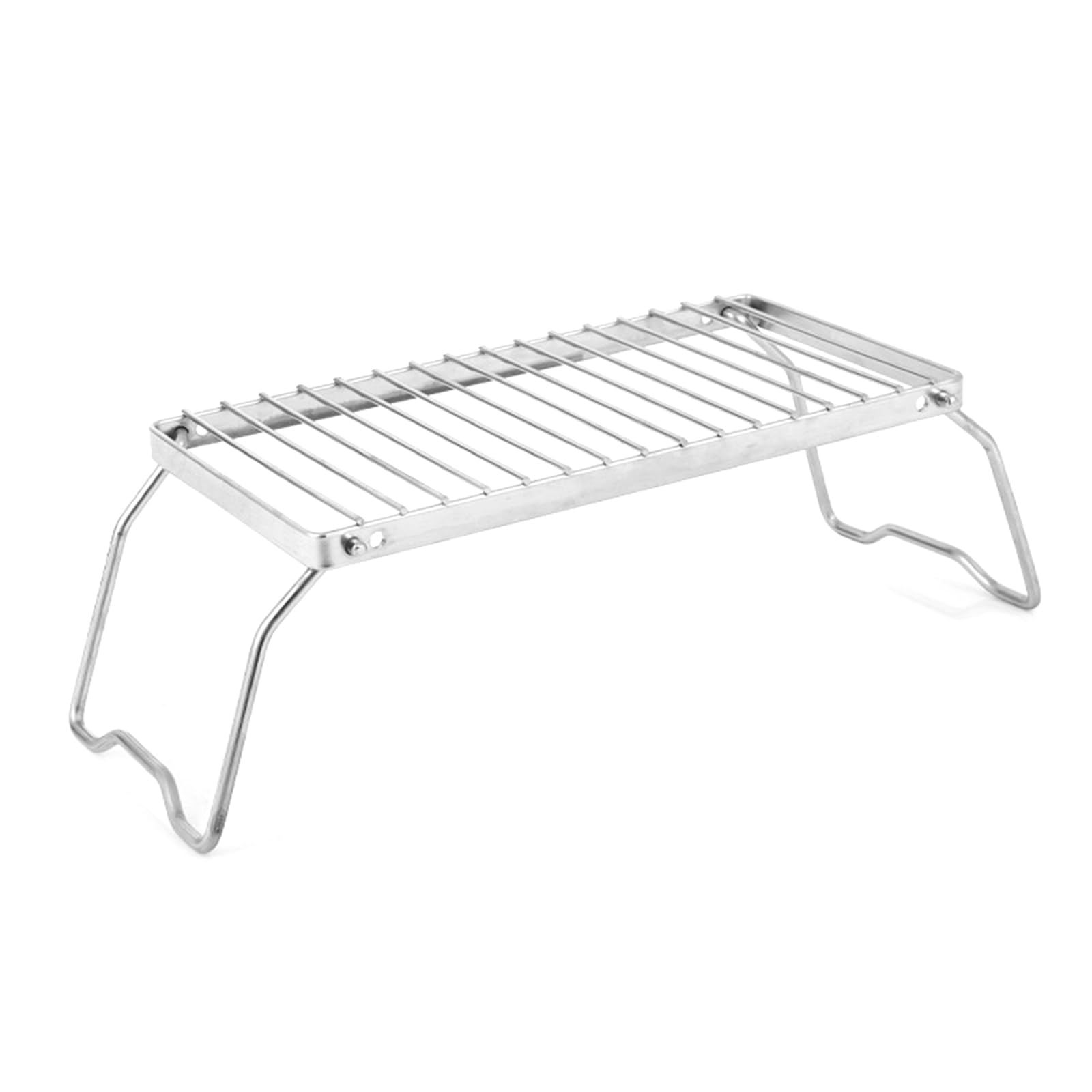 Avejjbaey Edelstahl Faltbarer Grilltisch Praktischer Campingtisch Faltbarer Campingtisch Outdoor Klapptisch Grilltisch