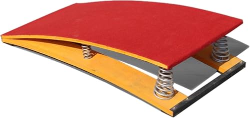 Junior-Gymnastik-Sprungbrett, Kinder-Anfänger-Sprungbretter, mit 2/4-Feder, stabiles und reißfestes Sprungbrett, Sprung-Gymnastik-Sprungbrett, zum Voltigieren, Orange, 60 x 120 cm