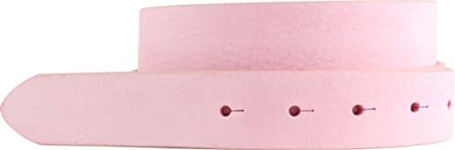 BELTINGER Wechselgürtel aus weichem Vollrindleder Used-Look ohne Schnalle 3 cm | Druckknopf-Gürtel für Damen Herren 30mm | Vintage-Look | Fuchsia 85cm