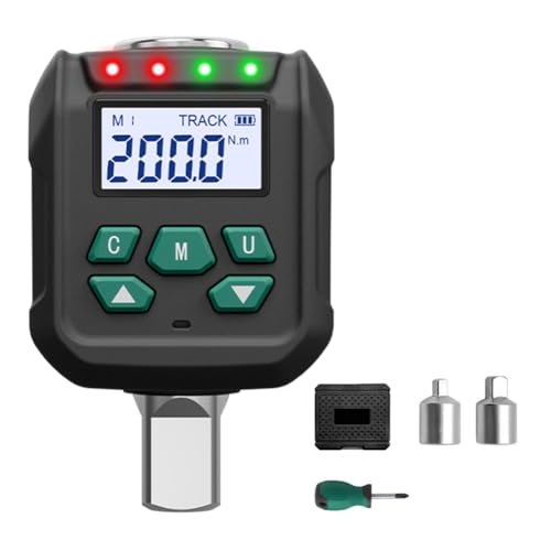 Sizoriruk Digitaler Drehmomentadapter, 7,38-147,5 Ft.Lb/10-200 NM, Elektronischer Drehmomentschlüssel-Konverter mit ±2% Genauigkeit für Fahrrad und Motorrad