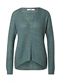 JdY Damen Jdynew Megan L/S KNT Noos Strickpullover, North Atlantic/Detail:w. Black Ply, L EU