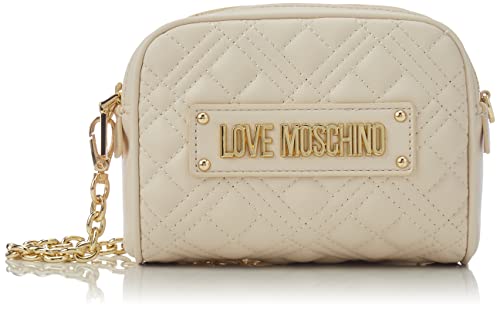 Love Moschino Damen Borsa Quilted Pu Avorio Umhngetasche, Elfenbein