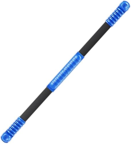 Multifunktionaler Swing Stick, Hochfrequenz-Vibrations-Trainings-Flexi-Bar, Fitness-Übungsstange zur Muskelstärkung, 90 cm, Blau