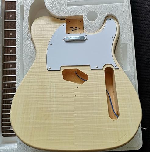 Gitarrenkörper Akustische E-Gitarre DIY. Kit Basswood-Körper-Palisander-Griffbrett Ahorn-Nackengitarre Für TL Gitarrenkörper (Color : 01)