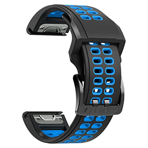 NEYENS 22 mm Silikon-Uhrenarmband für Garmin Fenix 7 6 5 Armband Forerunner 935 945 Uhrenarmband Fenix6 Pro Fenix5 Plus Gürtel, 22mm For Fenix 6 6Pro, Achat