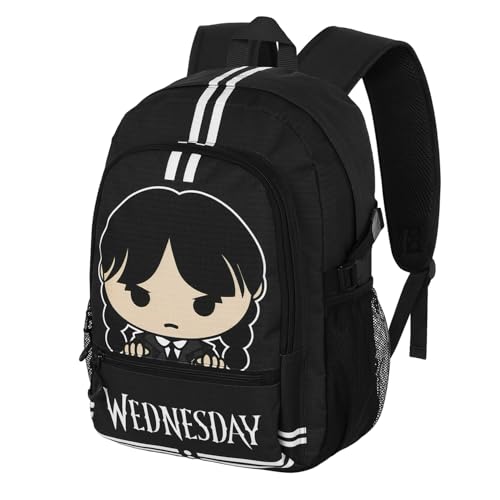 Wednesday Cute-Fan Fight Rucksack 2.2, Grau, 31 x 44 cm, Kapazität 24 L