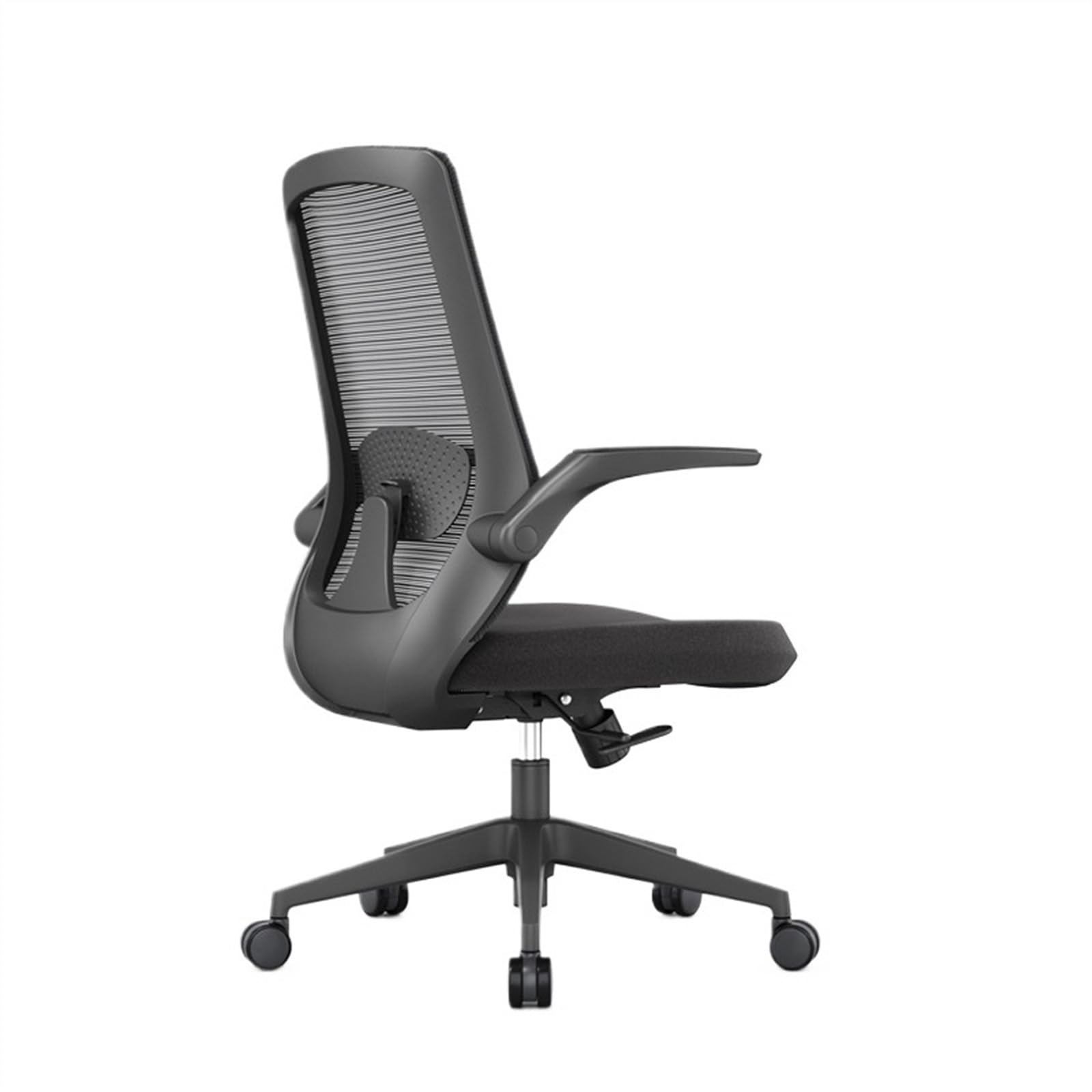 FUHAI-666 Bürostühle Bürostuhl, bequemer Netzstoff, hohe Rückenlehne, Computerstuhl, Heim-/Arbeitszimmer, Drehsitz, verstellbare Armlehnen und ergonomisches Design Schreibtischstuhl(Schwarz)