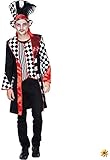 Herren Kostüm Pierrot Harlekin Frack Mantel Pedrolino schwarz weiß Fasching (50)