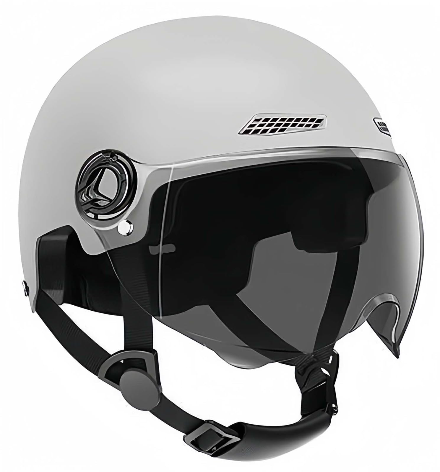 Offener Helm, Halber Motorradhelm Mit Visier, Cruiser-Schutz In ECE-Geprüftem Fall, Schützt Effektiv Die Verkehrssicherheit, Unisex L,52-60CM